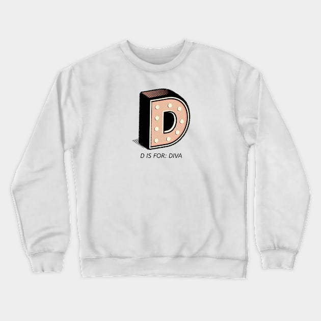 D initial Crewneck Sweatshirt by asian tee